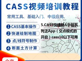 5.CASS快捷键A字母系列之App（交点模式的开启）cass10以下可用
